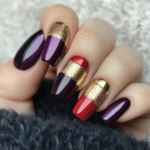 Birthday Square Nails
