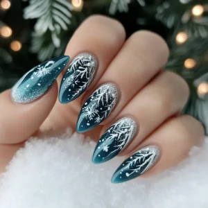 Winter Birthday Nails