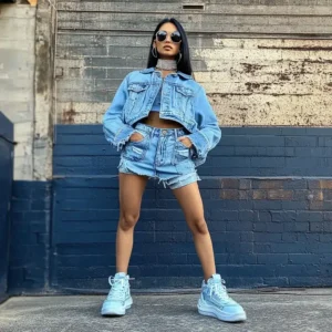 Y2K Dress to Impress Denim-on-Denim Trend