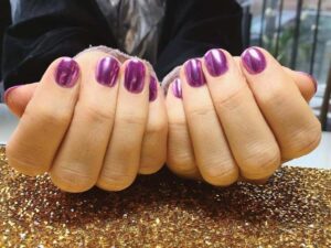 Chrome Short Nails