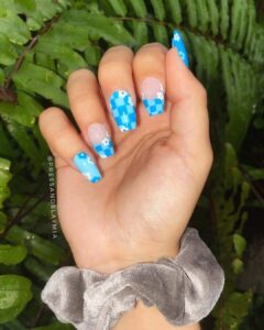Royal Blue Checkerboard