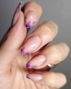 Watercolor Blue Art Nails