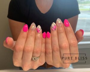 Floral Accent Nail