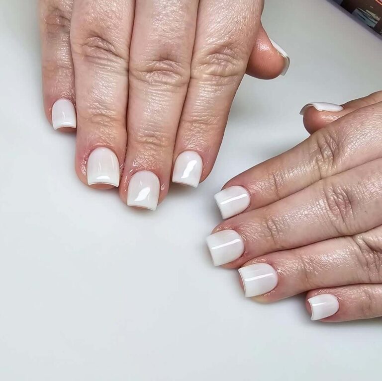 white nails
