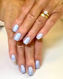 Powder Blue with Tiny Pearls