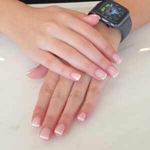 Neutral Color Block short nail